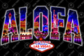 ALOFA VEGAS COLLAGE PRO CLUB BLACK HOODIE