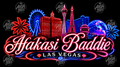 AFAKASI BADDIE VEGAS BUBBLE GUM PRO CLUB BLACK SHIRT