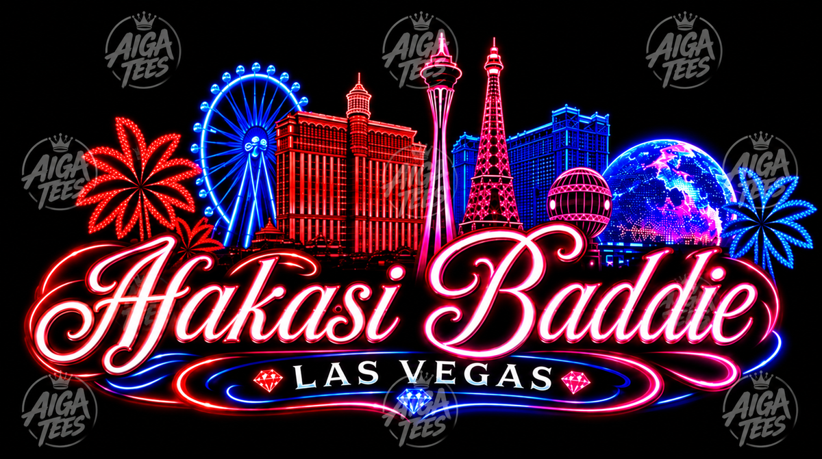 AFAKASI BADDIE VEGAS BUBBLE GUM SMART BLANKS BLACK HOODIE