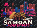 SAMOAN LAS VEGAS GILDAN G500 BLACK SHIRT