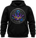 SOUTH PACIFIC CROWNS LOGO SMART BLANKS BLACK HOODIE