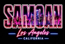 SAMOAN LAS ANGELES PRO CLUB BLACK SHIRT
