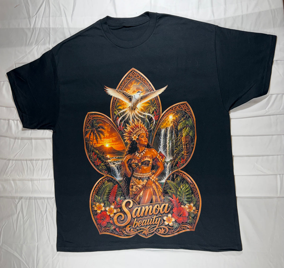 SAMOA BEAUTY PRO CLUB BLACK SHIRT
