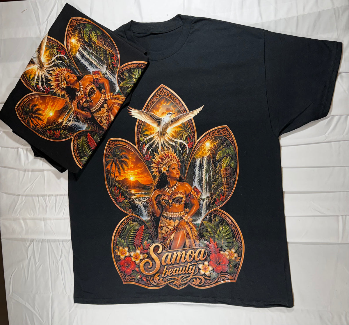 SAMOA BEAUTY PRO CLUB BLACK SHIRT