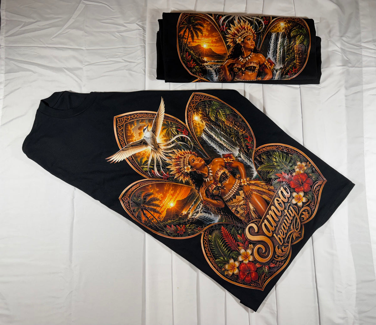 SAMOA BEAUTY PRO CLUB BLACK SHIRT