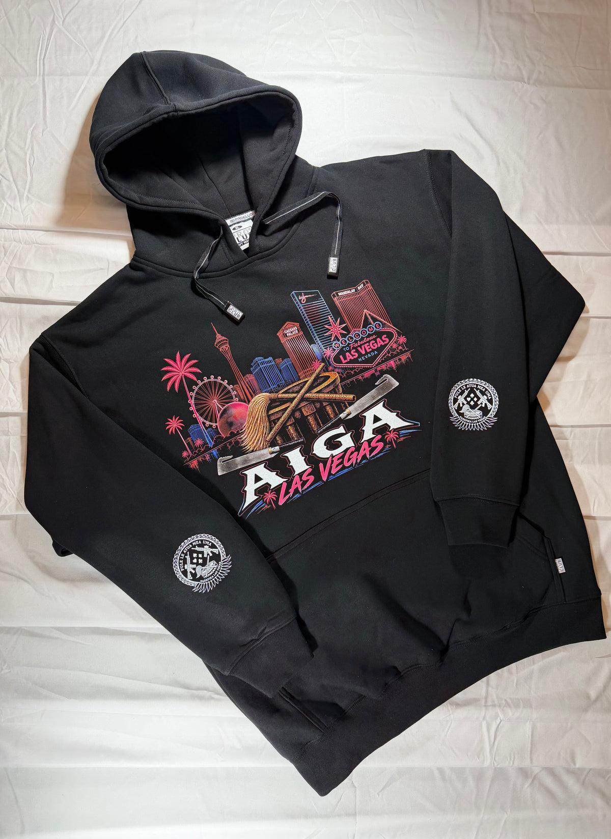 AIGA MALOSI PRO CLUB BLACK HOODIE